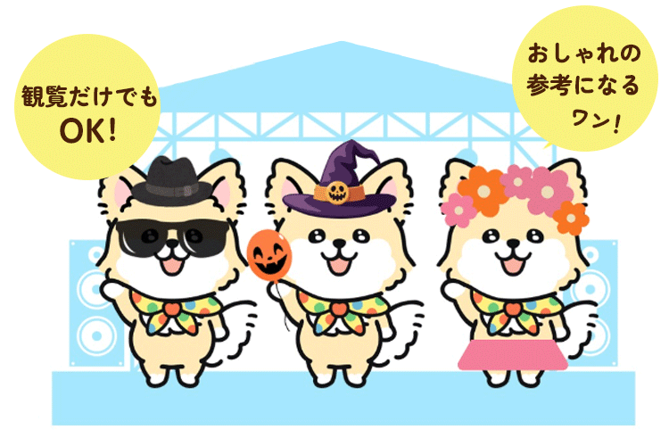 ペットイベント　わんこファッションショー