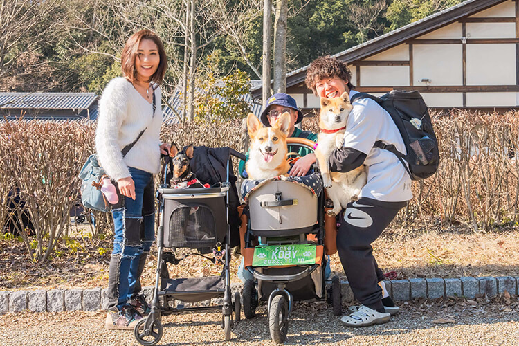 ぎふ清流里山公園 ペットイベント 家族とわんこ