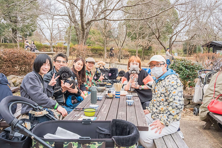 ぎふ清流里山公園 ペットイベント 家族とわんこ